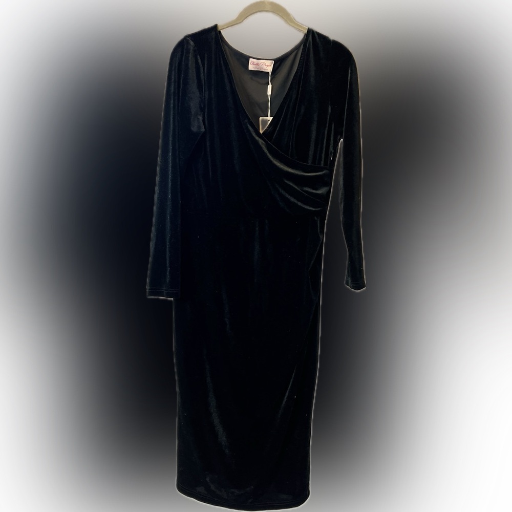Elegant Black Velvet Dress